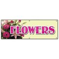 Signmission FLOWERS BANNER SIGN floral flower shop signs florist roses fresh gift B-72 Flowers